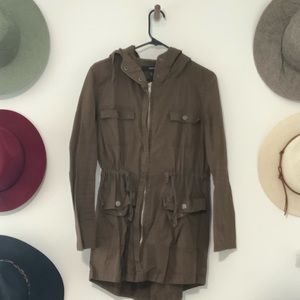 Olive green utility jacket